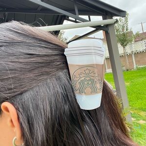 Starbucks Hair Claw Clip